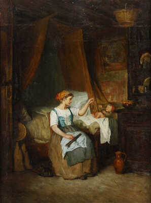 Беккер Адольф фон. Мать и дитя 